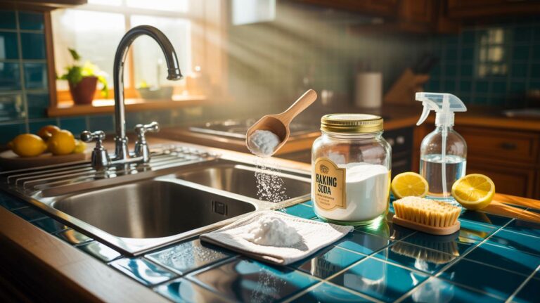 Illustration de [bicarbonate de soude, la poudre du placard qui nettoie toute la maison]